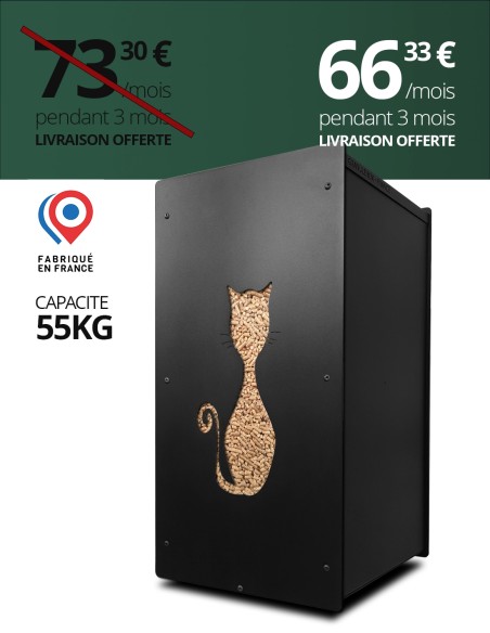Granulebox 55kg noir FELIX : image