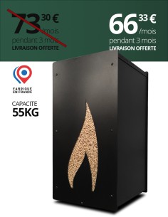 Granulebox 55kg noir FLAMME : image