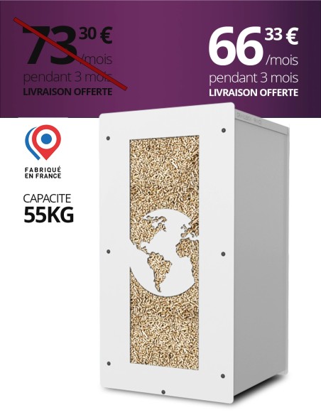 Granulebox 55kg blanc WORLD : image