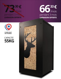 Wood pellet storage 55kg black Deer : image