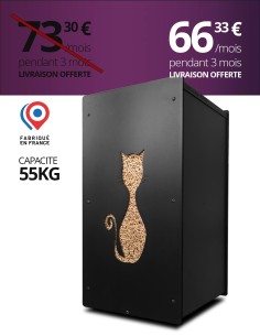 Granulebox 55kg noir FELIX : image