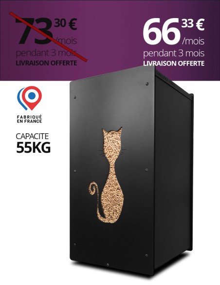 Granulebox 55kg noir FELIX : image