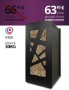 Wood pellet storage 30kg black MINI Archi : image