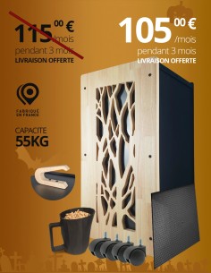 Rangement granulés de bois premium : image
