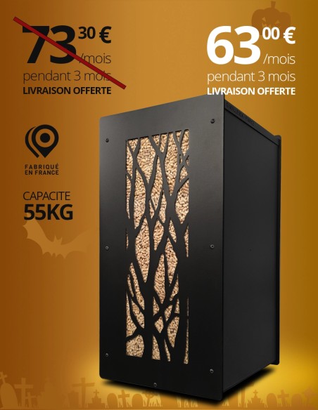 Granulebox 55kg noir ARBRE : image