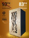 Stockage pellets 55kg noir ARBRE Evea : image
