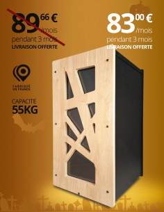Granulebox 55kg noir ARCHI Evea : image