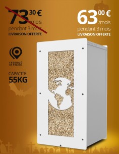 Granulebox 55kg blanc WORLD : image