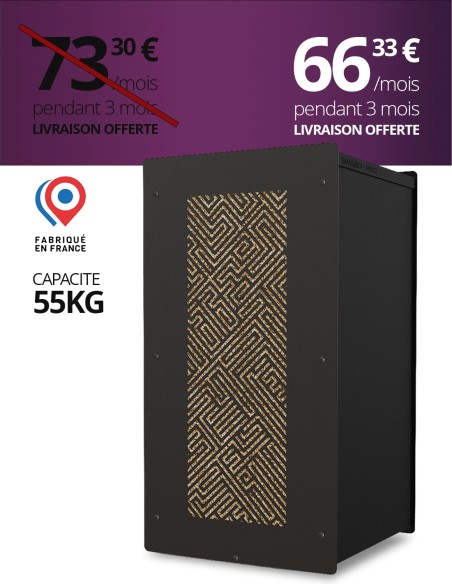 Granulebox 55kg noir LABY : image