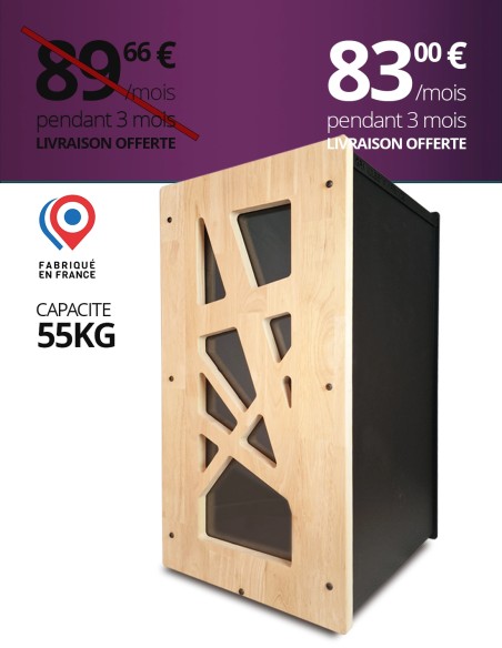 Granulebox 55kg noir ARCHI Evea : image