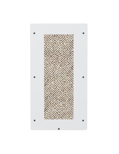 Storage cabinet for wood pellets in white color 2