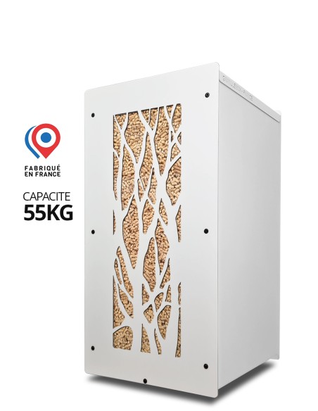 Wood pellet storage 55kg white Tree : image
