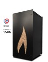 Wood pellet storage 55kg black Flame : image