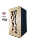 Stockage pellets 55kg noir ARBRE Evea : image