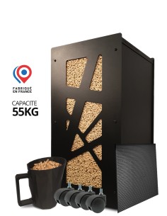 Big pack wood pellet storage Archi black : image