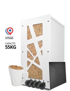 Gros pack stockage pellets Archi Blanc : image