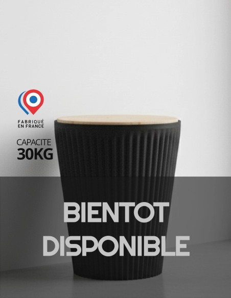 Réservoir à pellet Muffin noir : image