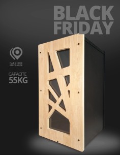 Granulebox 55kg noir ARCHI Evea : image