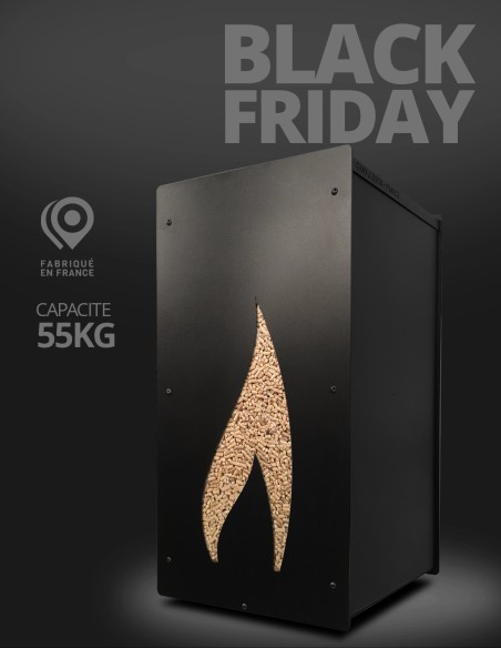 Granulebox 55kg noir FLAMME : image