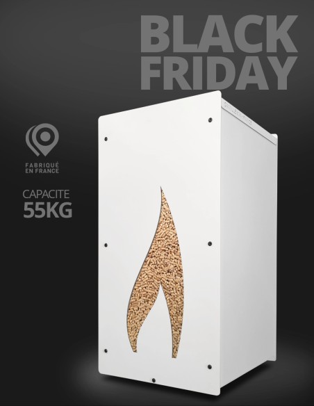 Granulebox 55kg blanc FLAMME : image