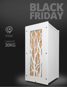 Wood pellet storage 30kg white Tree : image