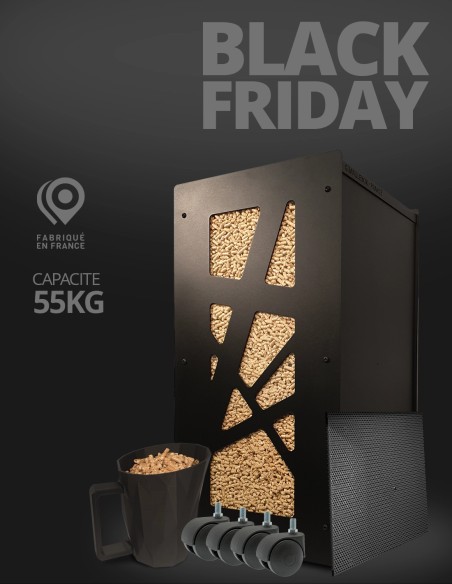 Gros pack réservoir pellets Archi noir : image