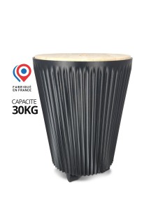 Réservoir à pellet Muffin noir fabriqué en France : acheter en ligne | 2