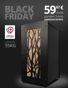 Granulebox 55kg noir ARBRE : image