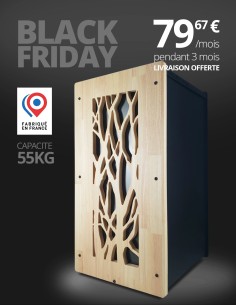 Wood pellet storage black tree EVEA 55kg : image