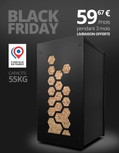 Granulebox 55kg noir OCTO : image