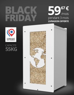 Granulebox 55kg blanc WORLD : image