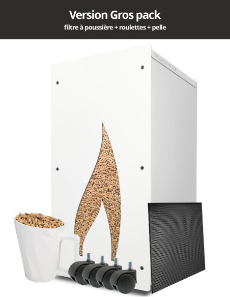 Granulebox 55kg blanc FLAMME : image