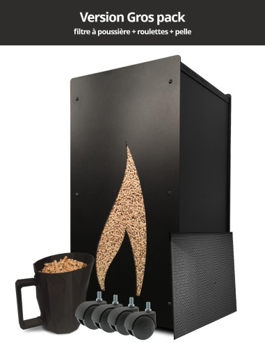 Granulebox 55kg noir FLAMME : image