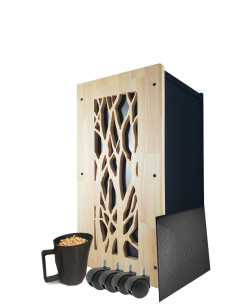 Rangement granulés de bois premium : image