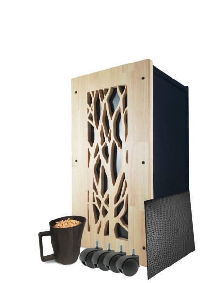 Rangement granulés de bois premium : image