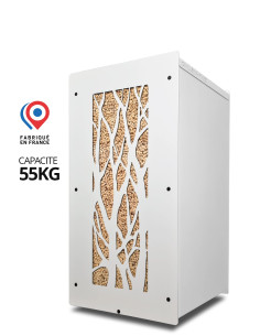 Wood pellet storage 55kg white Tree : image
