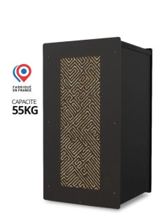 Gros pack stockage granulés de bois Laby noir 55kg : image 2