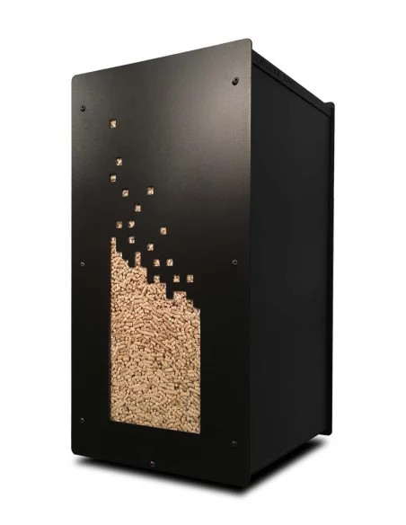 Gros pack stockage granulés de bois Numerik noir 55kg : image
