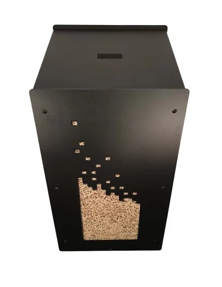 Gros pack stockage granulés de bois Numerik noir 55kg : image