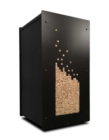Gros pack stockage granulés de bois Numerik noir 55kg : image