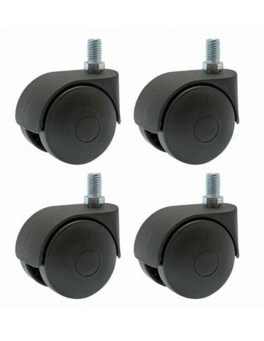 Caster wheel for pellet storage