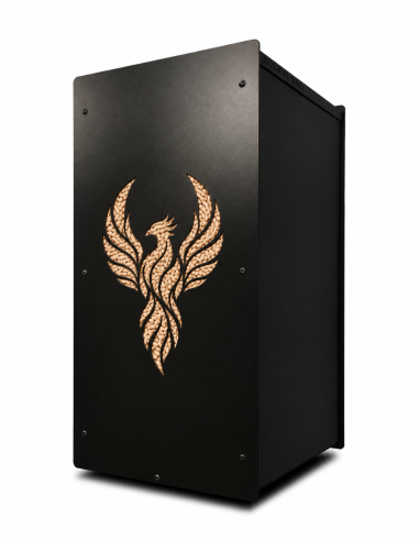 Gros pack stockage granulés de bois Phoenix noir 55kg : image