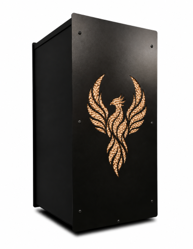 Gros pack stockage granulés de bois Phoenix noir 55kg : image