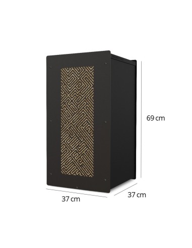 Wood pellet storage 55kg black Laby : image