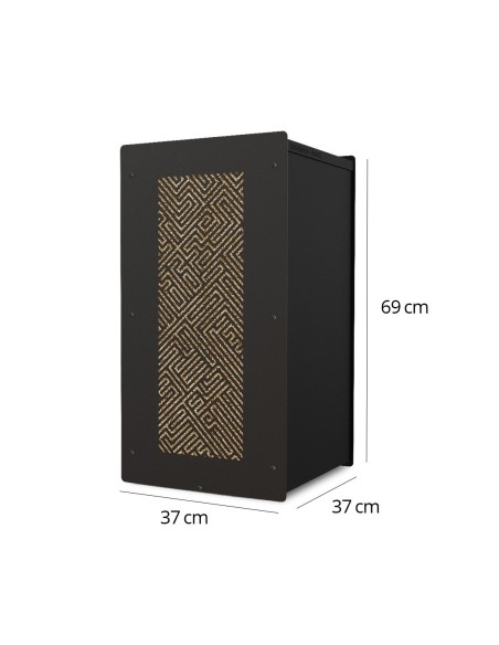 Wood pellet storage 55kg black Laby : image