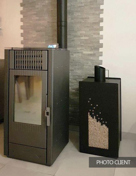 Granulebox 55kg noir NUMERIK
