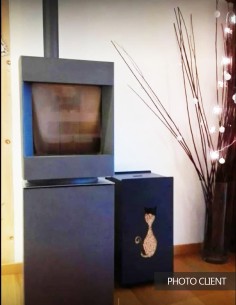 Granulebox: elegant pellet storage - 55 kg capacity 2