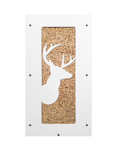 Granulebox 55kg Cerf Blanc: élegant pellet storage box