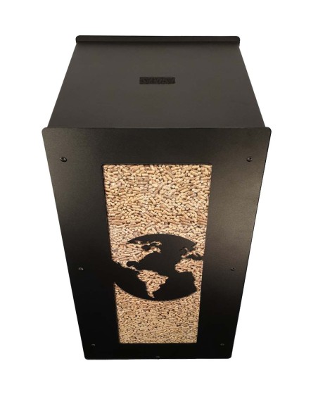 granulebox 55kg black world - the perfect solution for pellet organization
