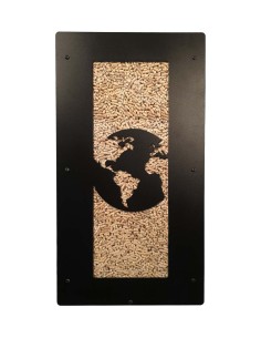 Granulebox 55 kilos World Black, interior pellet storage 2